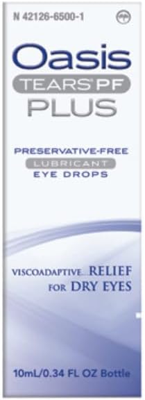 Oasis Tears PF Plus Preservative Free Lubricant Eye Drops 10m