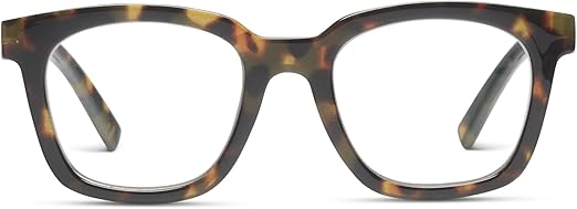 Peepers by PeeperSpecs Women's to The Max Square Blue Light Blocking Reading Glasses