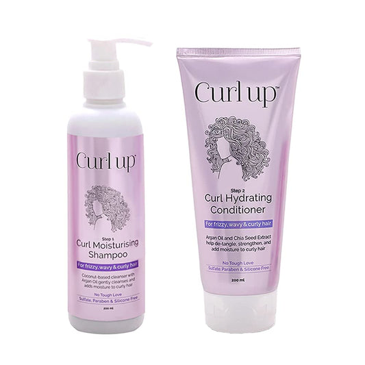 Curll Upp Hair Wash Combo with Curly Hair Shampoo And Conditioner