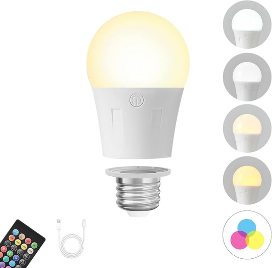 Rechargeable Battery Operated Light Bulbs