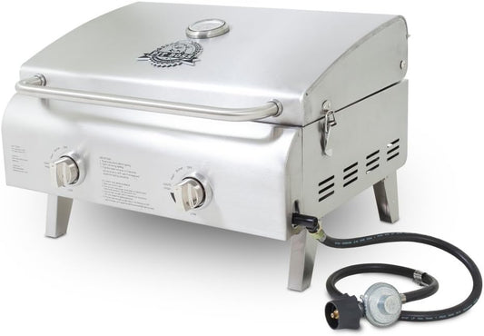 Pit Boss Grills 75275 Stainless Steel Two-Burner Portable Grill