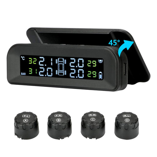 Tire Pressure Monitoring System Wireless Solar TPMS