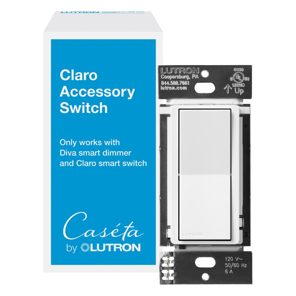 Lutron Caseta Smart Lighting Claro Smart Accessory Switch