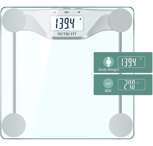 NUTRI FIT Digital Body Weight Bathroom Scale BMI