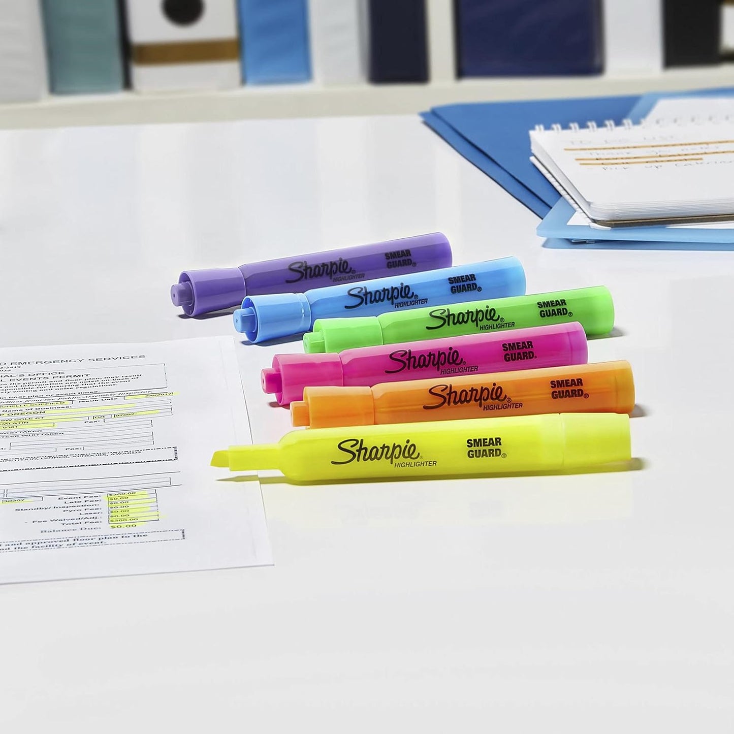 SHARPIE Accent Tank-Style Highlighters, 4 Colored Highlighters