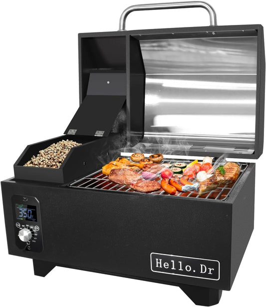 Portable Wood Pellet Grill Smoker