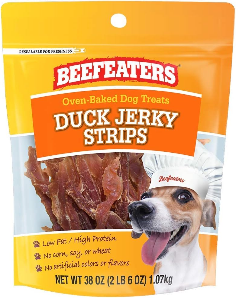 Beefeaters Duck Jerky Strip Treats for Dogs