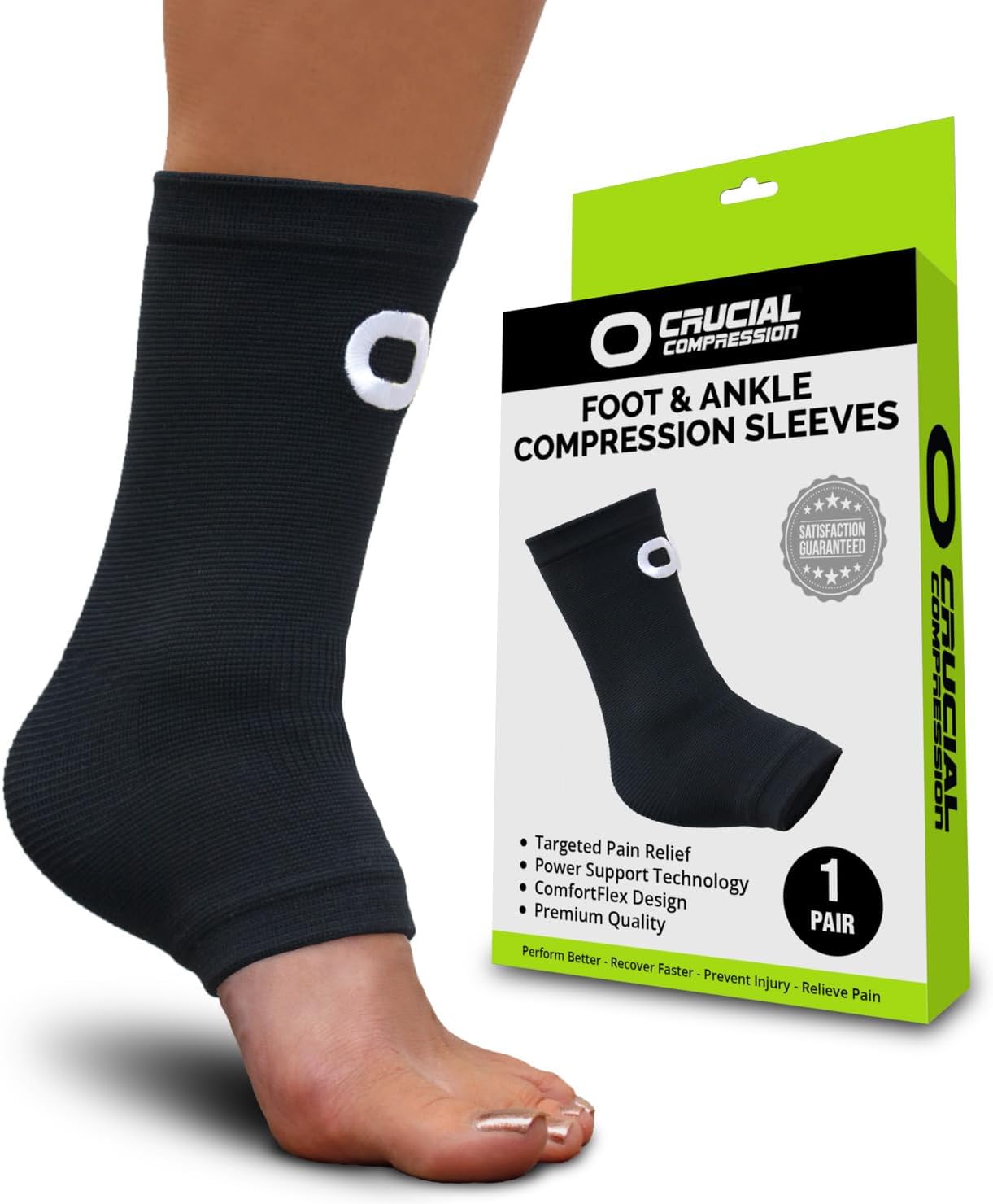 Ankle Brace Compression Support Sleeve (1 Pair)