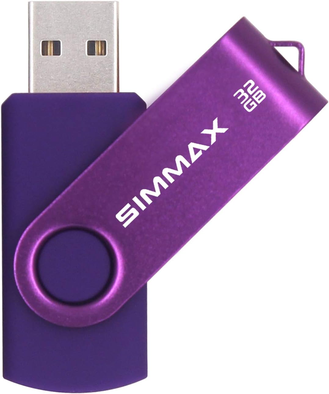 32GB Memory Stick USB 2.0 Flash Drives Swivel Thumb Drive Pen Drive (32GB Purple)