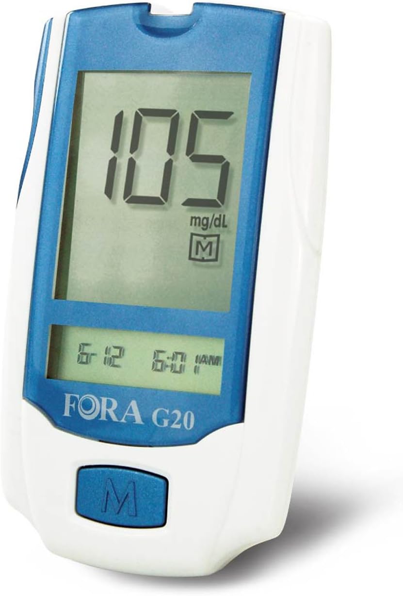 FORA G20 Blood Glucose Meter for Diabetes and Health Monitoring