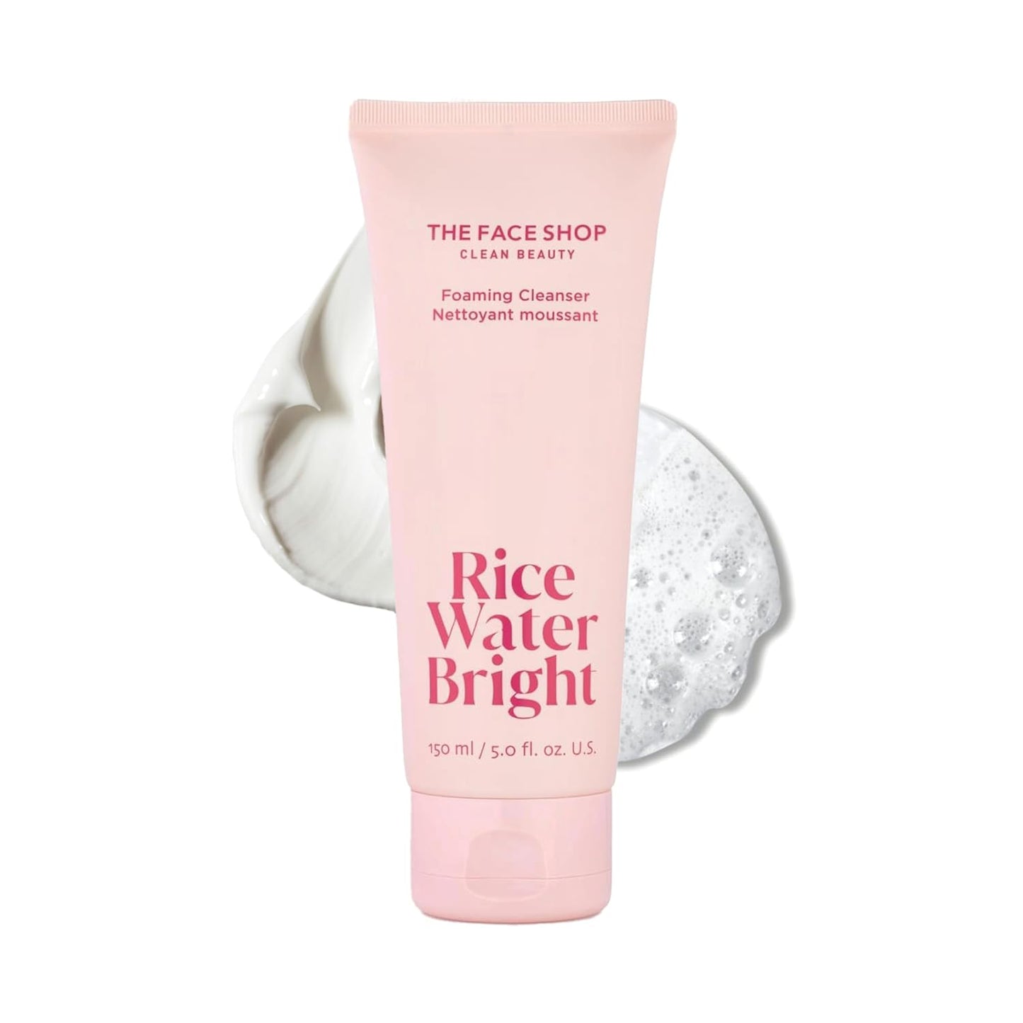 The Face Shop Rice Water Bright Foaming Facial Cleanser with Ceramide