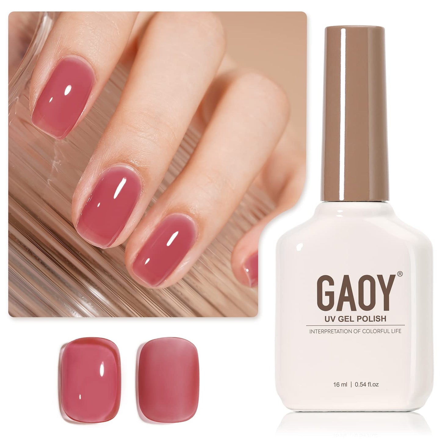 GAOY Jelly Nude Gel Nail Polish