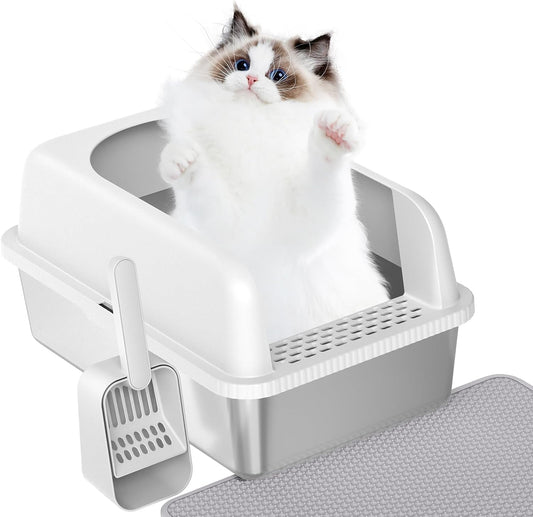 Prodigen Stainless Steel Cat Litter Box