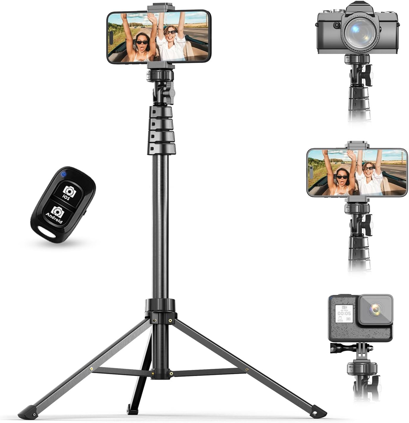 UBeesize 72" Phone Tripod & Selfie Stick