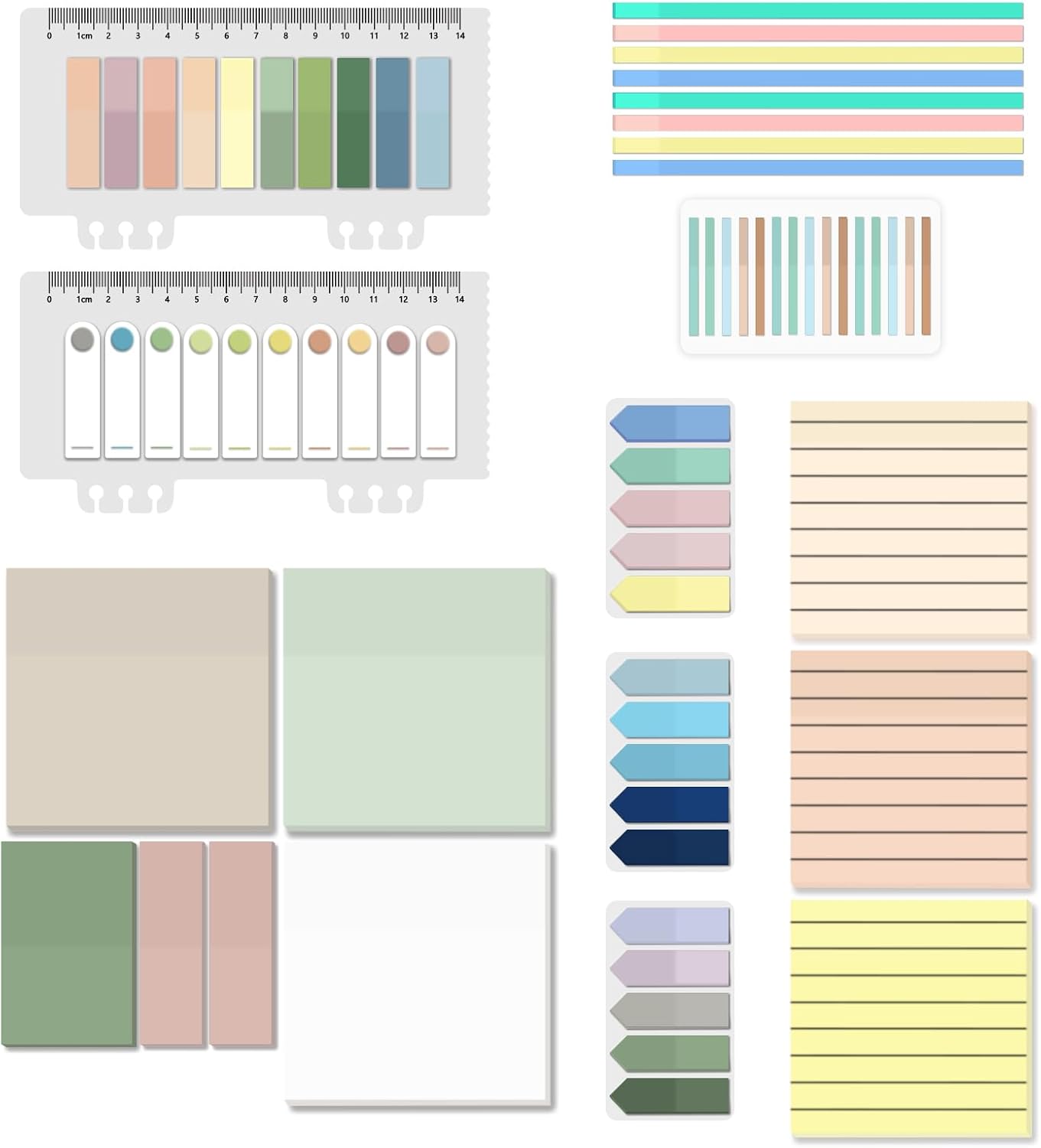 BAYTORY 1610 Sheets Transparent Sticky Notes