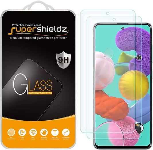 Supershieldz (2 Pack) Designed for Samsung Galaxy A53 5G / A52 / A52 5G / A51 / A51 5G / A51 5G UW Tempered Glass Screen Protector