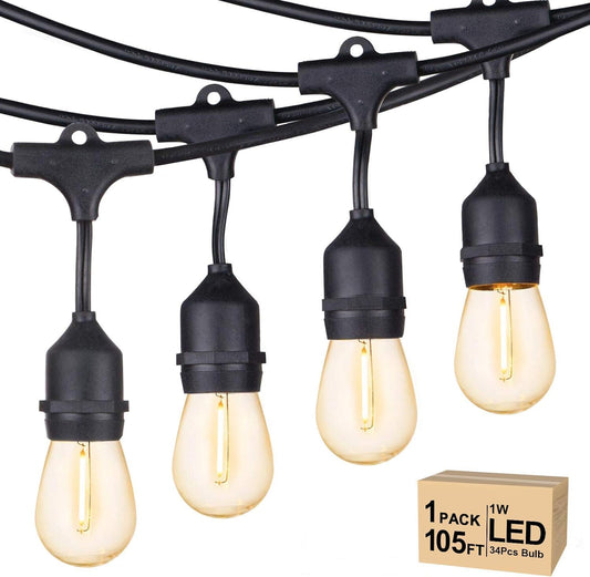 Svater Outdoor String Lights Led 105FT