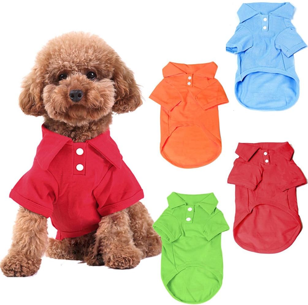 KINGMAS 4 Pieces Dog T