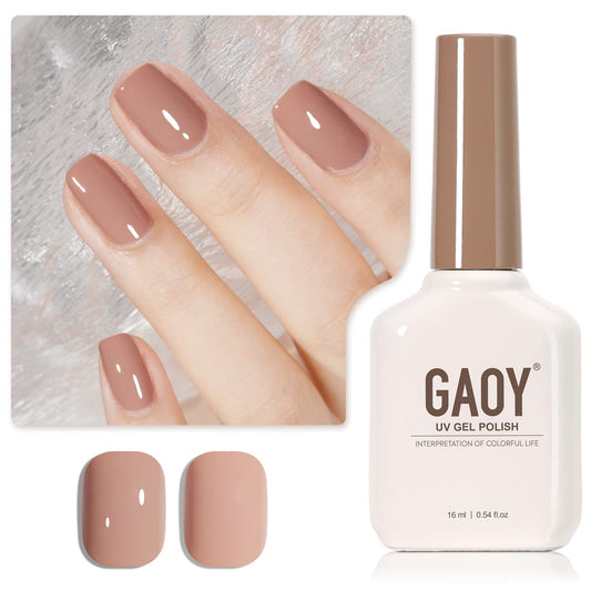 GAOY Nude Brown Gel Nail Polish