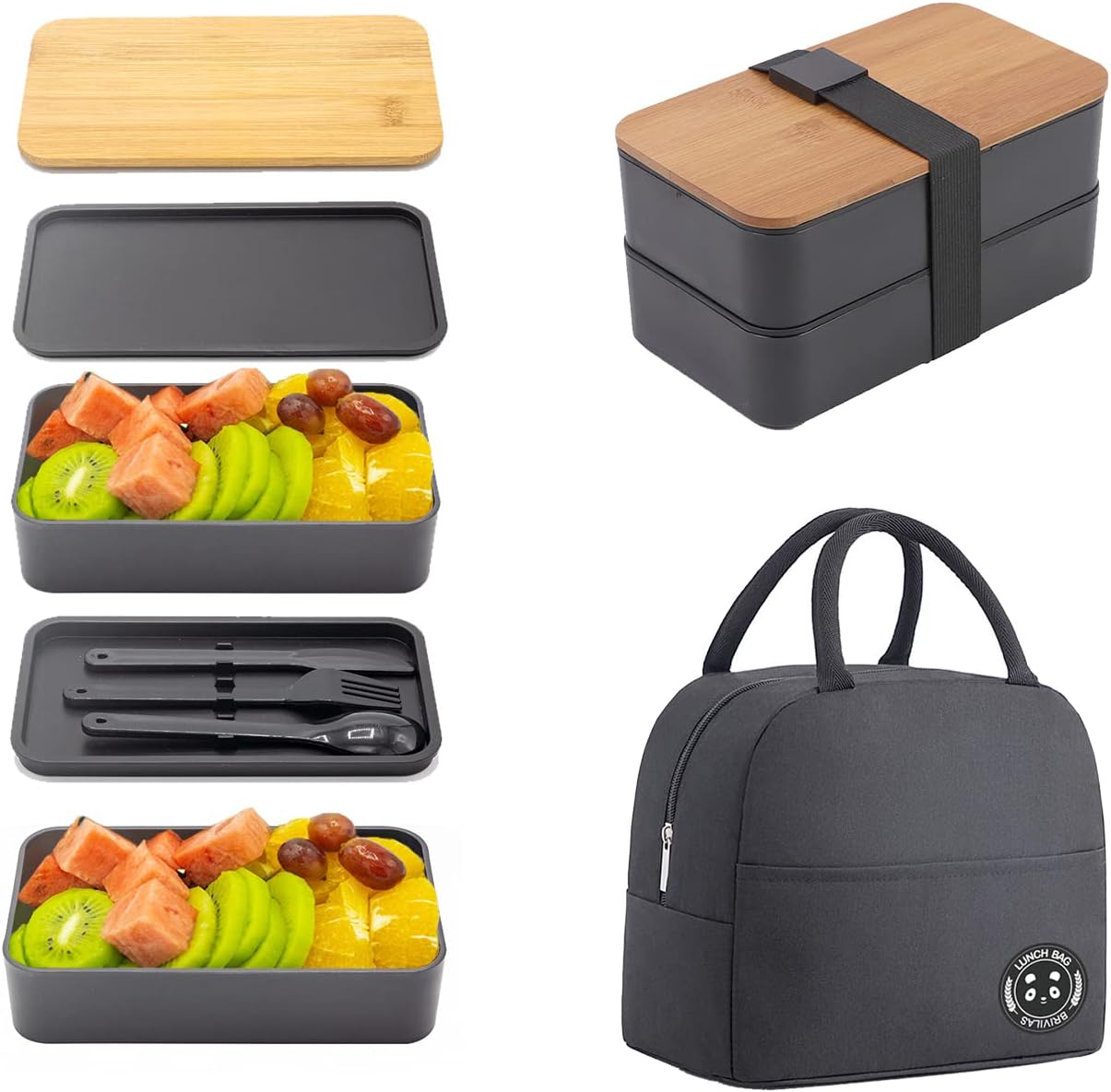 Bento Box Adult Lunch Box with lunch bag