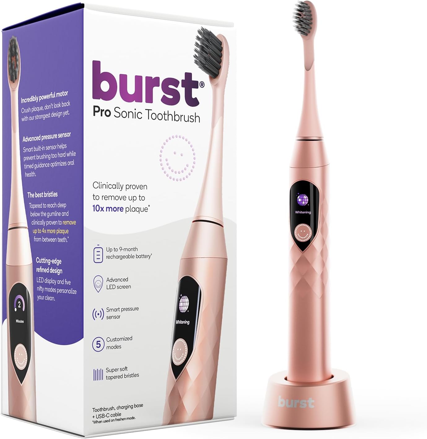 Burst Pro Sonic Toothbrush for Adults