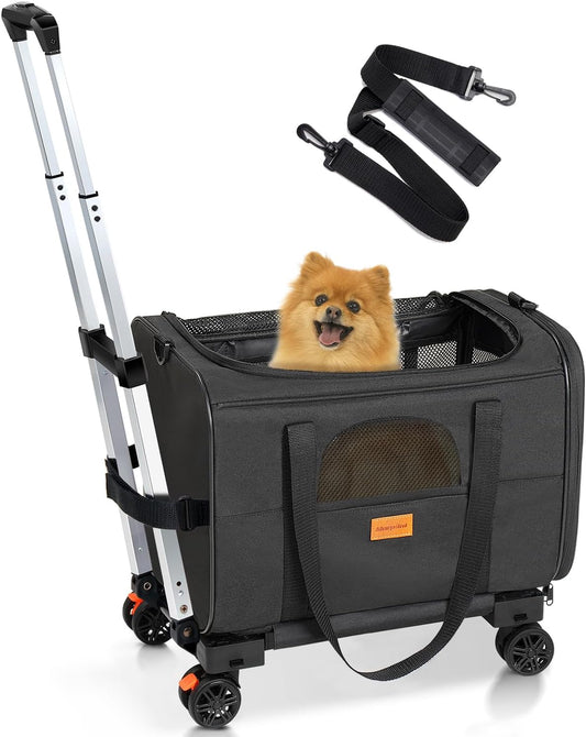 Morpilot Cat Carrier with Wheels Airline Approved