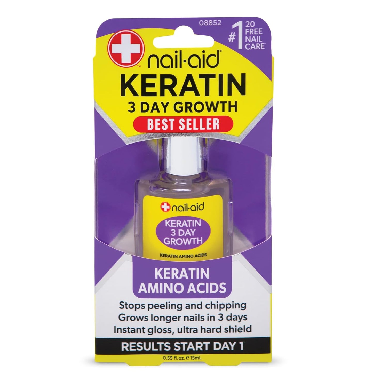 Nail-Aid Keratin 3 Day Growth 0.55 fl.oz.