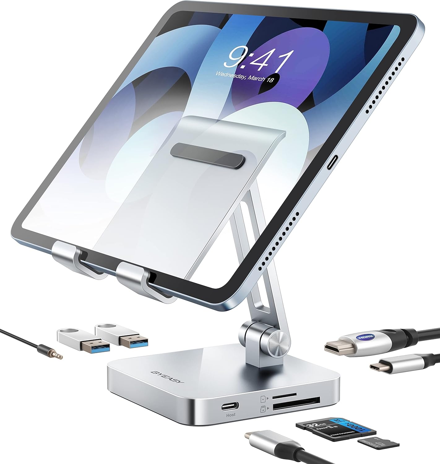 BYEASY USB C Hub with Stand