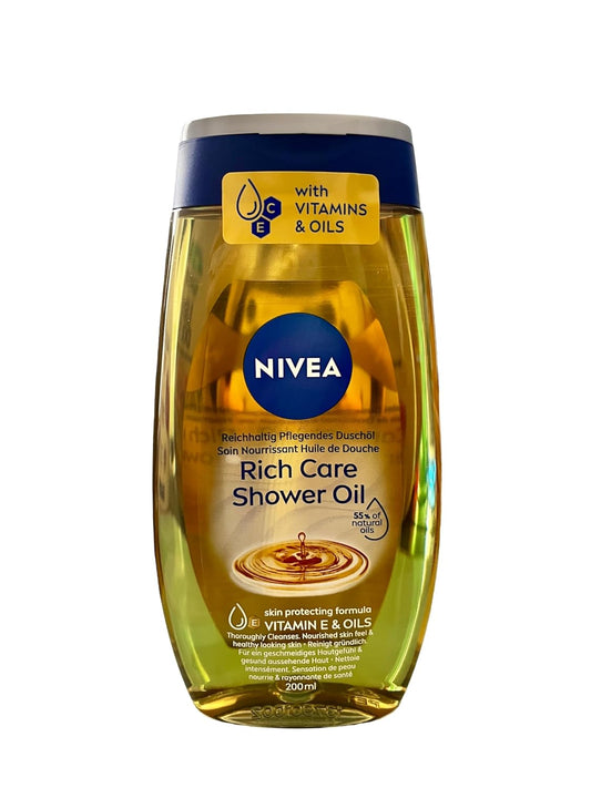 Nivea Shower Oil Natural Caring 200ml From Germany