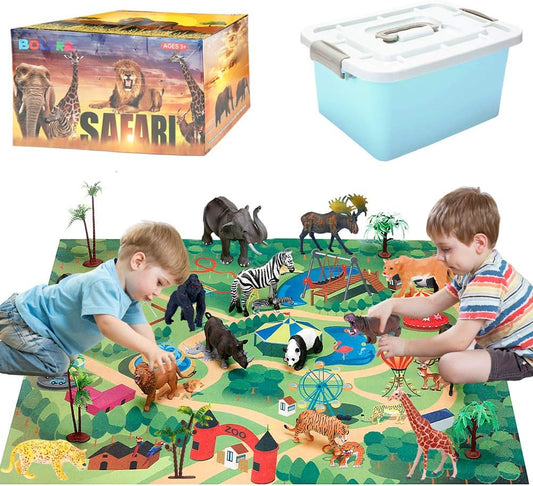 BOLZRA Safari Animals Figurines Toys