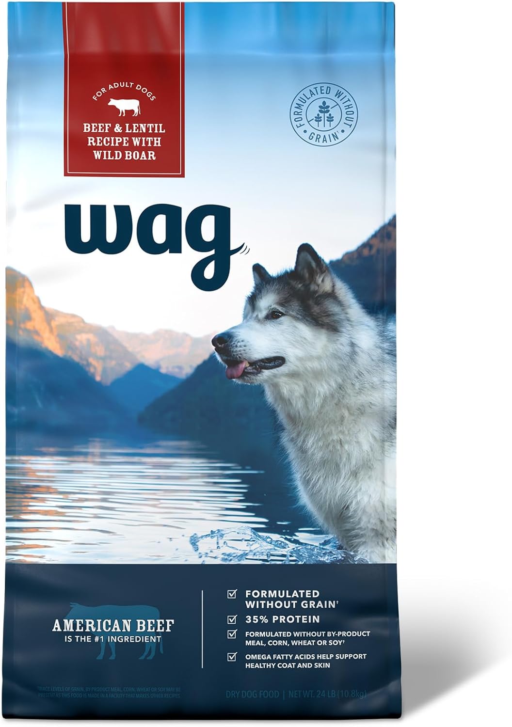 Amazon Brand - Wag Dry Dog Food Grain