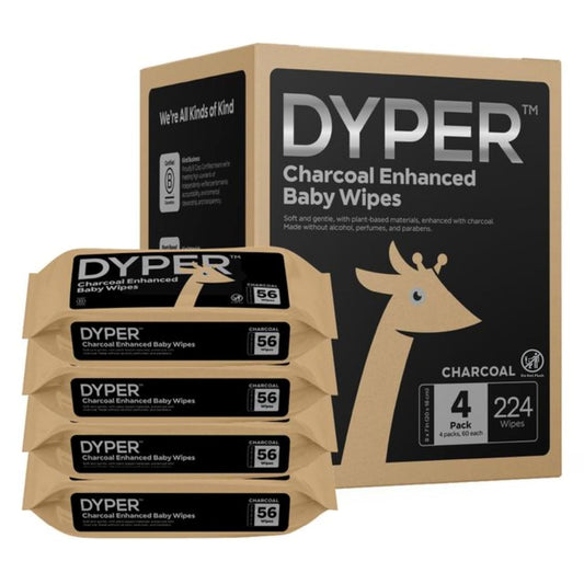 DYPER Charcoal Enhanced Baby Wipes