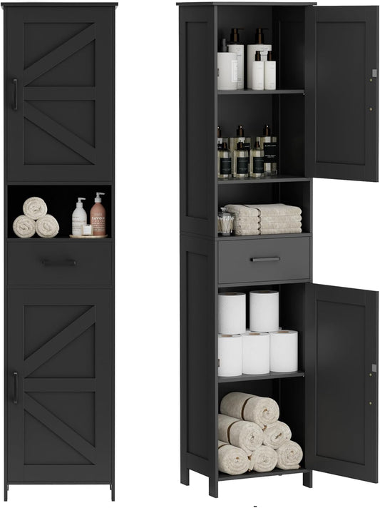 Homhedy 67" H Tall Bathroom Storage