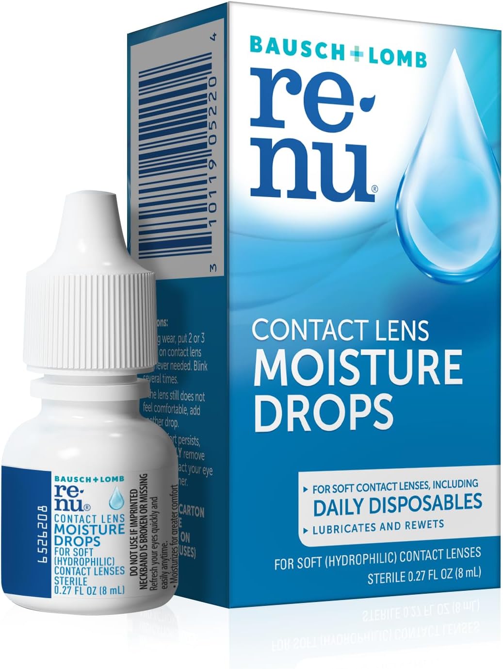 renu Lubricating and Rewetting Drops for Contact Lenses