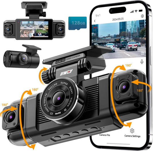 IIWEY N5 4 Channel Dash Cam 360° View