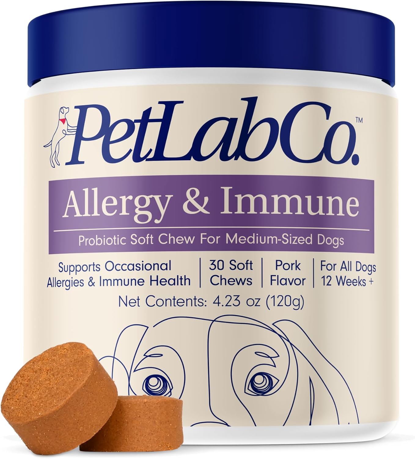 PetLab Co. Allergy & Immune Daily Probiotics for Dogs