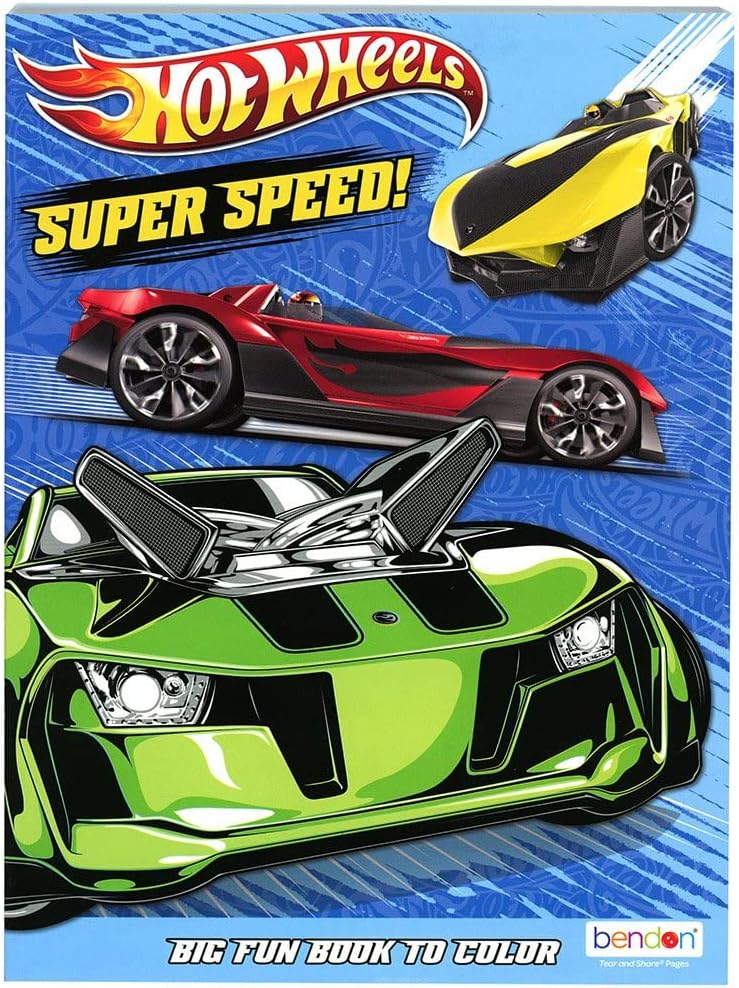 Hot Wheels Super Speed Coloring Book