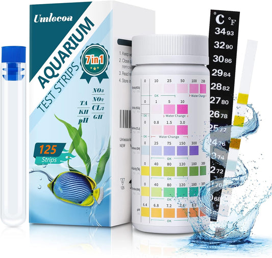 7 in 1 Aquarium Test Kit for Freshwater and Saltwater