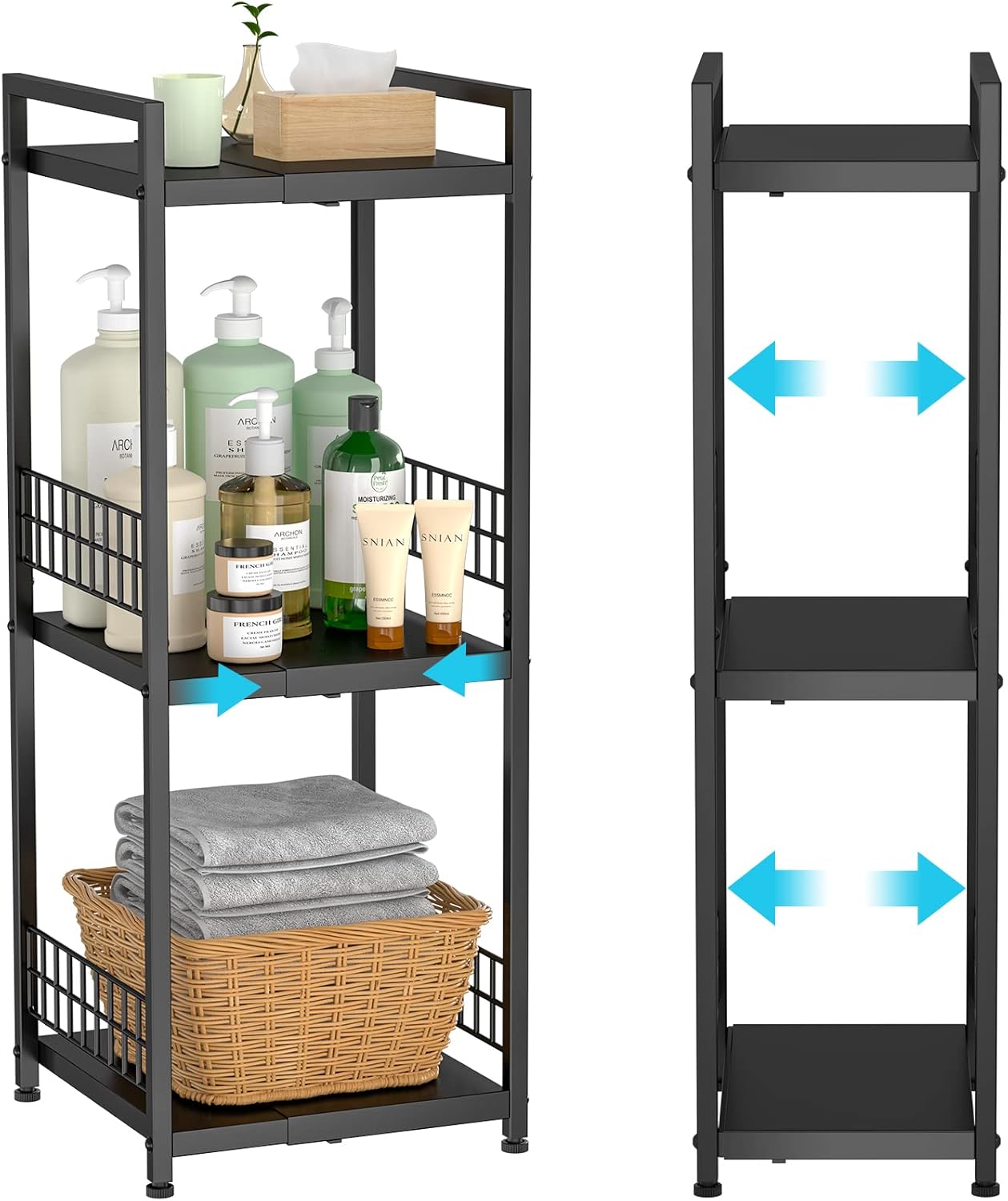 3-Tier Metal Shelving Unit