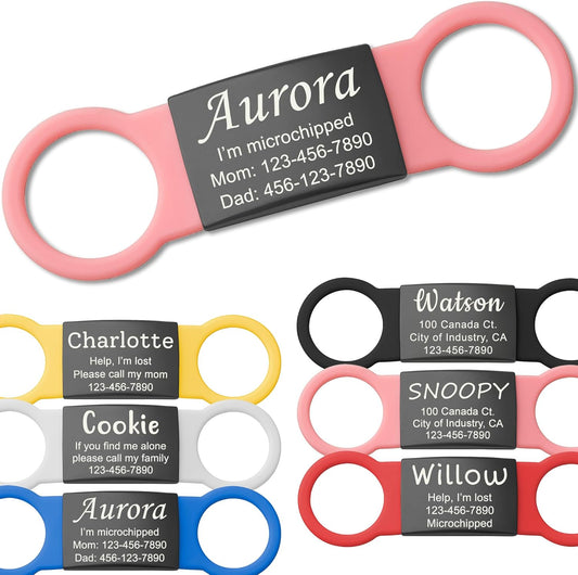 Anavia Slide On Silent Pet ID Tags