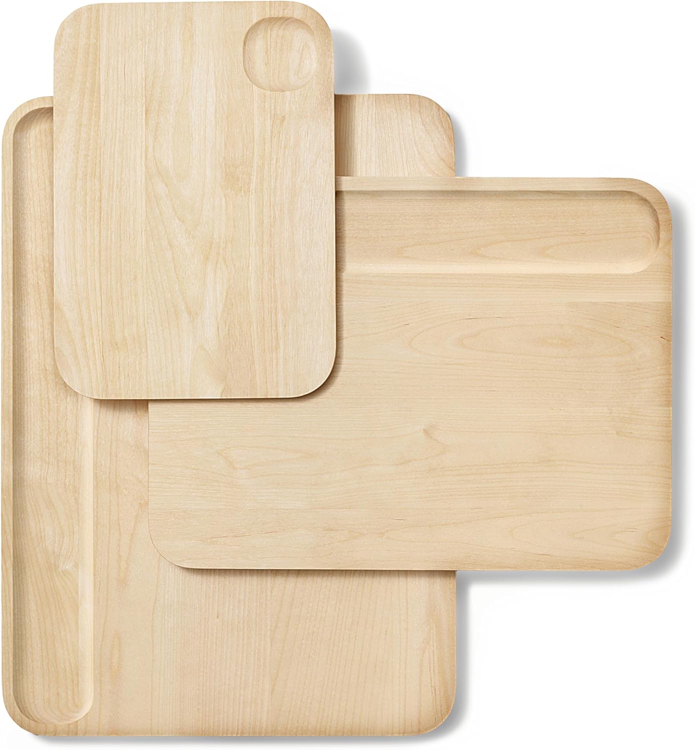 Caraway 4-Piece Double Sided Wood Cutting