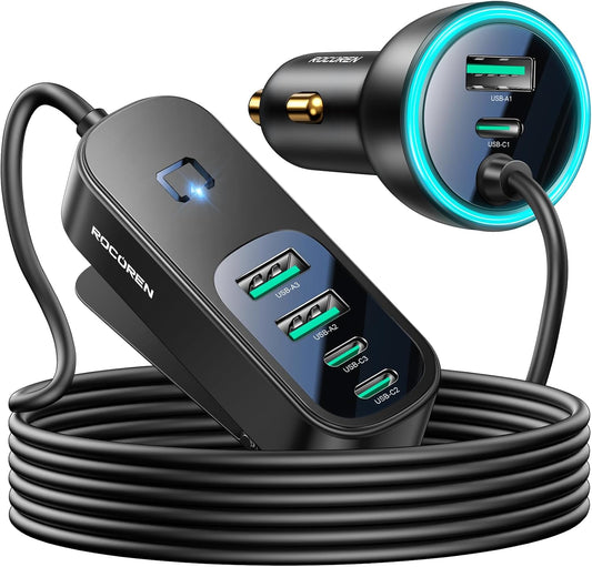 Rocoren 105W 6-Port Multiport Car Charger