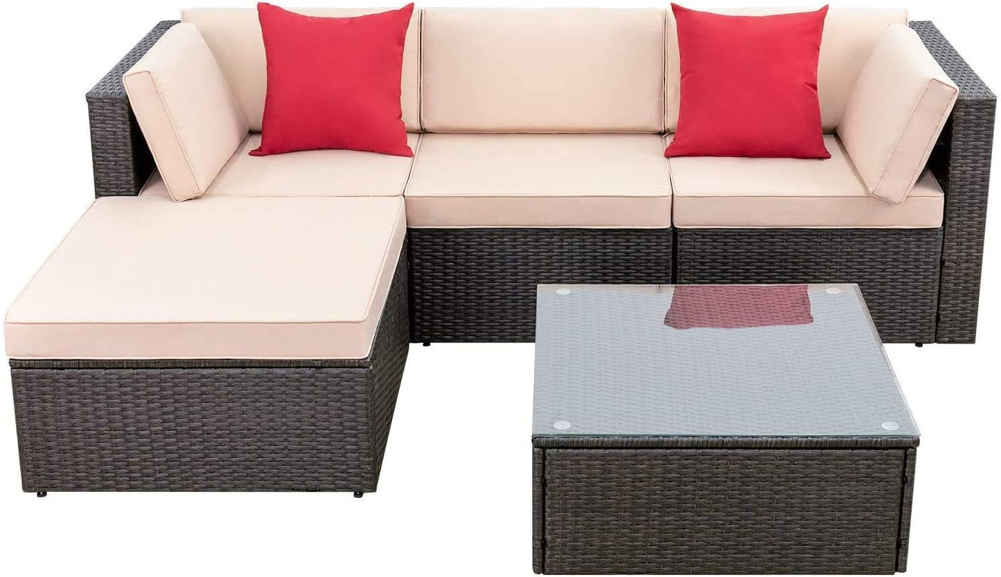 Devoko 5 Pieces Patio Furniture Sets