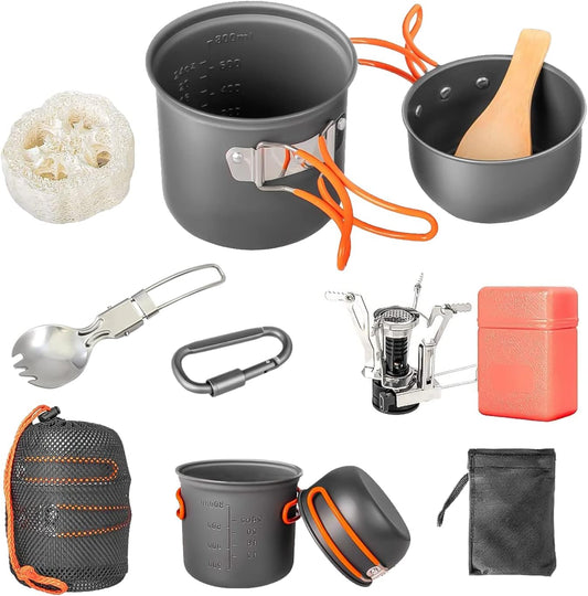 Camping Cookware Set with Stove