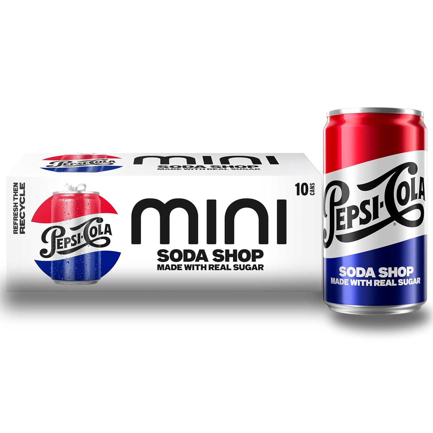 Pepsi Real Sugar Soda Mini Cans