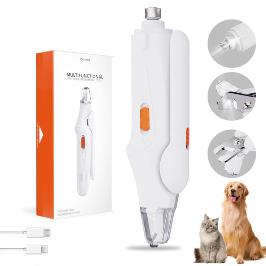 2-in-1 Dog Nail Grinder & Dog Nail Clippers