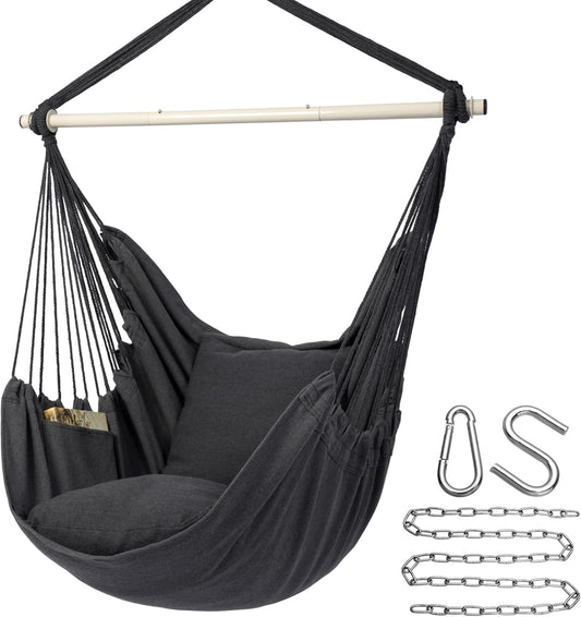 Y- Stop Hammock Chair Hanging Rope Swing Chair