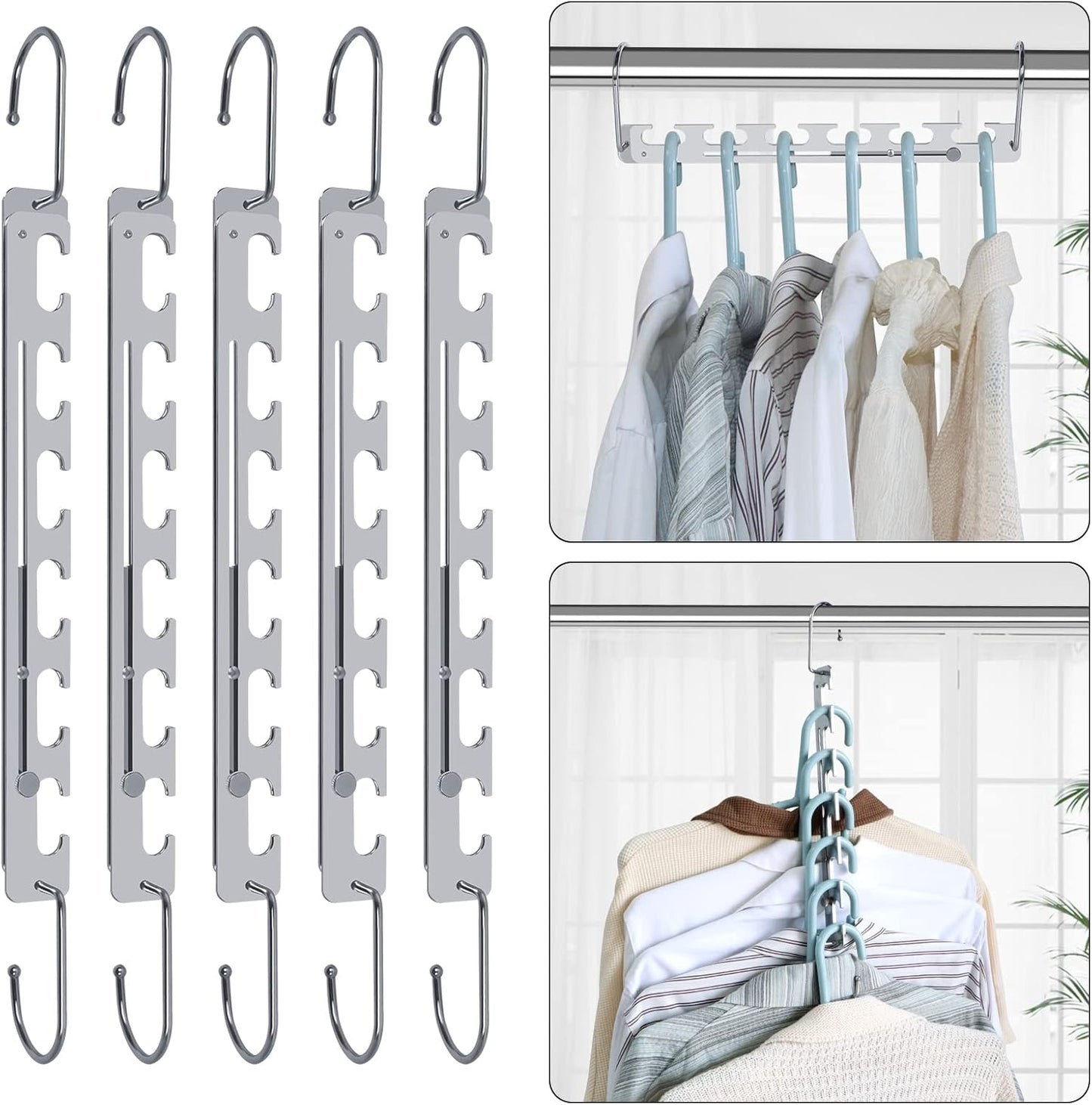 Sindax Space Saving Hangers Telescopic