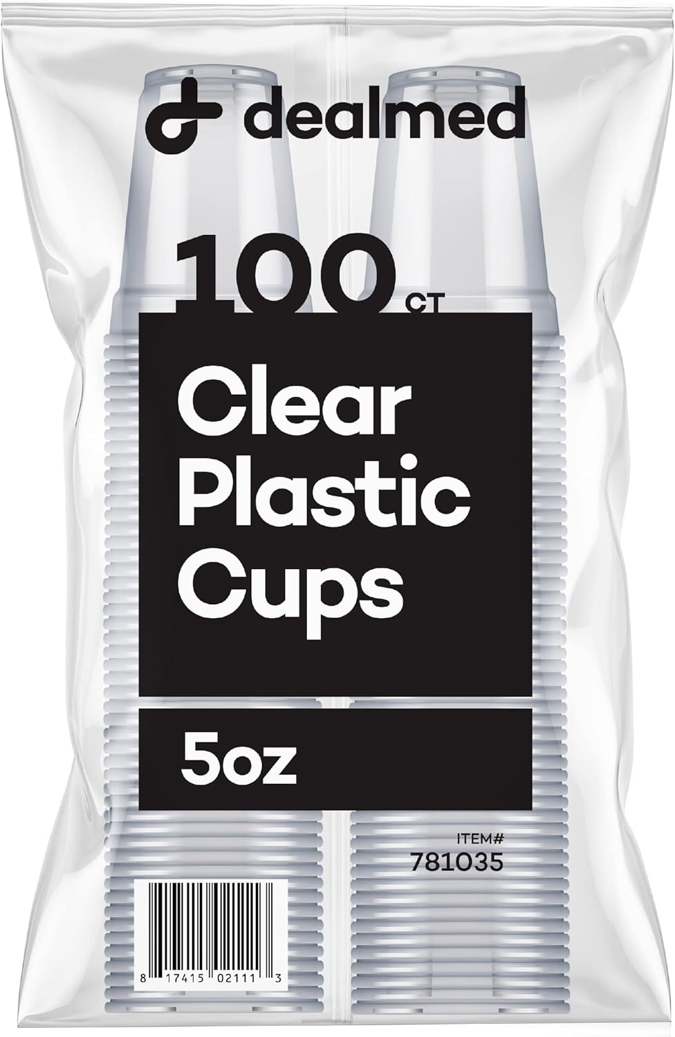 Dealmed 5 oz. Disposable Plastic Cups