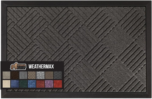 Gorilla Grip 100% Waterproof All-Season WeatherMax Doormat